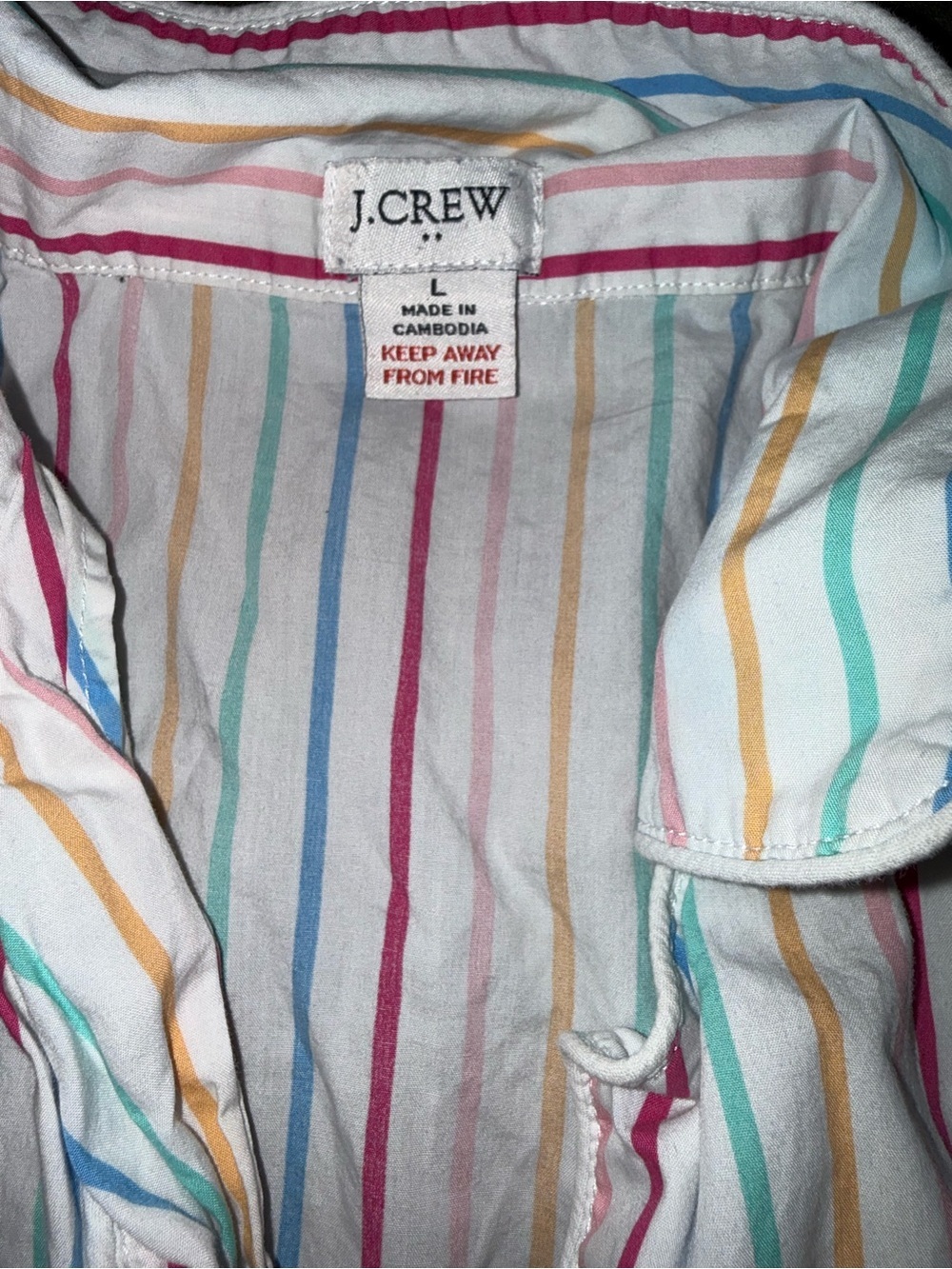 J.Crew Colorful Striped Button Down - Picture 3 of 6